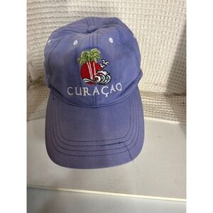 [Beachcore] Unisex Rima Curaçao Souvenir Baseball Cap OS Periwinkle Blue